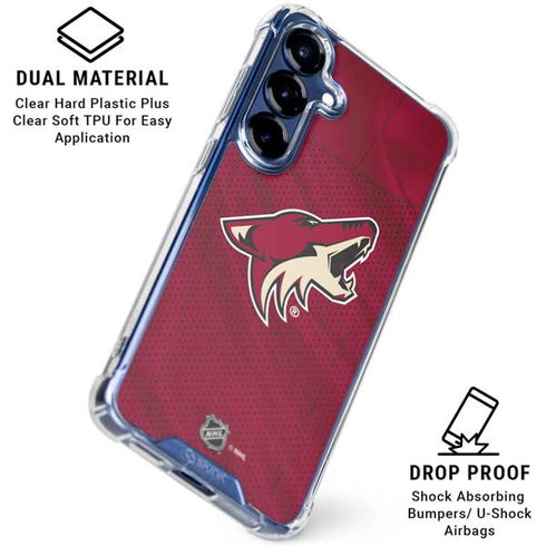 NHL Arizona Coyotes Home Jersey Galaxy S25 Clear Case